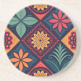 Blume-Zaubermuster Getränkeuntersetzer