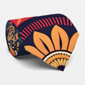 Blume-Zaubermuster Krawatte (Gerollt)