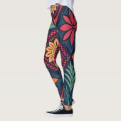 Blume-Zaubermuster Leggings (Links)