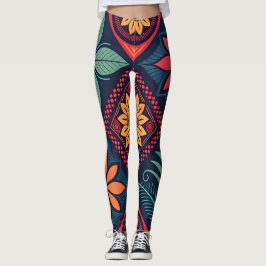 Blume-Zaubermuster Leggings