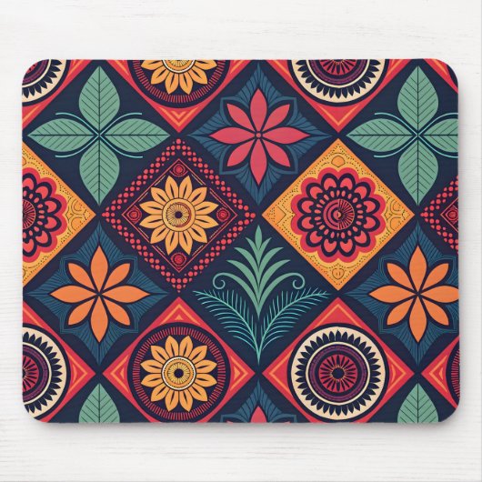 Blume-Zaubermuster Mousepad (Vorne)