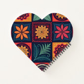 Blume-Zaubermuster Notizblock (Rückseite)