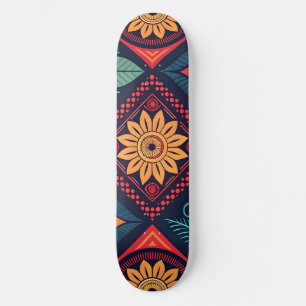Blume-Zaubermuster Skateboard