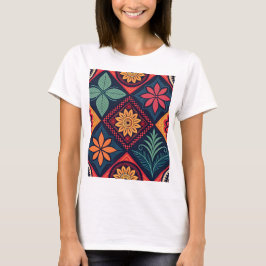 Blume-Zaubermuster T-Shirt