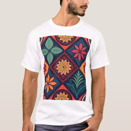 Blume-Zaubermuster T-Shirt