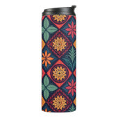 Blume-Zaubermuster Thermosbecher (Nach links gedreht)