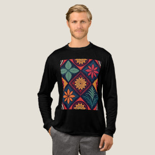 Blume-Zaubermuster Tri-Blend Shirt