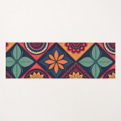 Blume-Zaubermuster Yogamatte (Vorderseite (Horizontal))