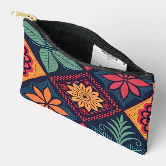 Blume-Zaubermuster Zubehörtasche (Offen)