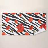 Blume Zebra Badehandtuch (Badehandtuch)