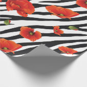 Blume Zebra Geschenkpapier (Ecke)