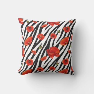 Blume Zebra Kissen