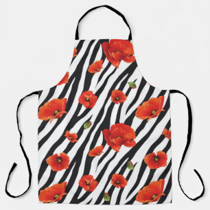 Blume Zebra Schürze