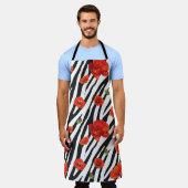 Blume Zebra Schürze (Getragen)