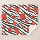 Blume Zebra Sherpadecke (Vorderseite (Horizontal))