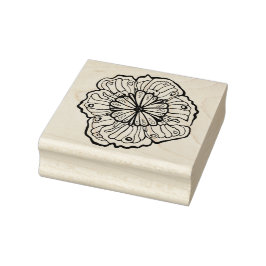 Blume Zeichn der Briefmarke Holz Gummistempel