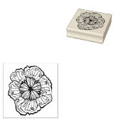 Blume Zeichn der Briefmarke Holz Gummistempel (Stempel)