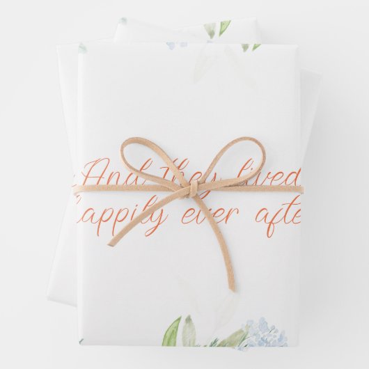 Blume zeichnen Personalisiert Geschenkpapier Set (Beispiel)