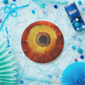 Blume Zeichnen von benutzerdefinierten Papierfarbe Pappteller (Party)