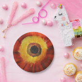 Blume Zeichnen von benutzerdefinierten Papierfarbe Pappteller (Party)