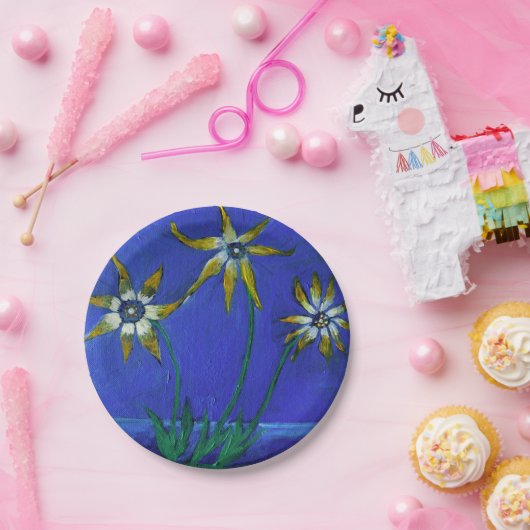 Blume Zeichnen von Blume mit benutzerdefinierten T Pappteller (Party)