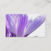Blume Zeit - Frühling Crocus! Visitenkarte (Rückseite)