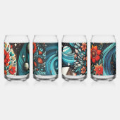 Blume zeitgenössischer Kunst im Weltraum Dosenglas (Rechts)