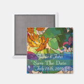 Blume - Zeitschrift speichern Magnet (Vorderseite/Rückseite)