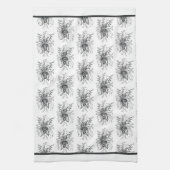 Blume Zen Art, handgezeichnet abstract - Geschirrtuch (Vertikal)