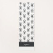 Blume Zen Art, handgezeichnet - Yogamatte (Vorderseite)