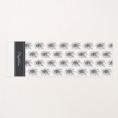 Blume Zen Art, handgezeichnet - Yogamatte (Vorderseite (Horizontal))