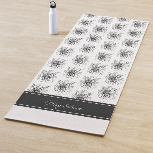 Blume Zen Art, handgezeichnet - Yogamatte (Beispiel)
