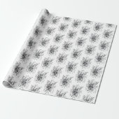 Blume Zen Art, hangezeichnet - Geschenkpapier (Ungerollt)