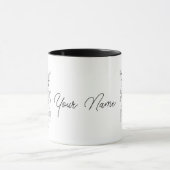 Blume Zen Art, Tusche Zeichnung -  Tasse (Zentrum)
