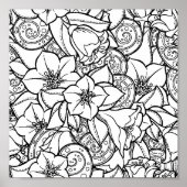 Blume Zendoodle 2 Poster (Vorne)
