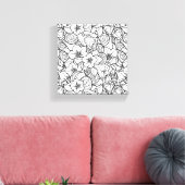 Blume Zendoodle 6 Leinwanddruck (Insitu (Wohnzimmer))