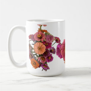 Blume Zinnia Maureen Girard Bouquet Sachet Kaffeetasse