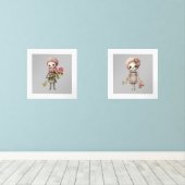 Blume Zombies | Quirky-Dollars Bilderwand Sets (Holzboden)