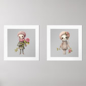 Blume Zombies | Quirky-Dollars Bilderwand Sets (Vorderseite)