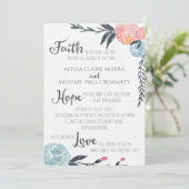 Blume zu Aquakultur Einladung (Stehend Vorderseite)