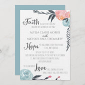 Blume zu Aquakultur Einladung (Vorne/Hinten)