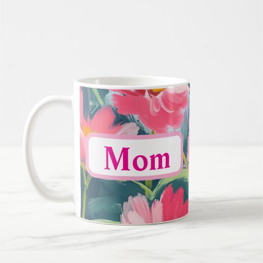 Blume zu Blue Kaffeetasse (Links)