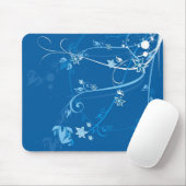 Blume zu Blue - Mousepad (Mit Mouse)