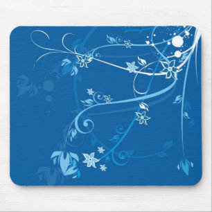 Blume zu Blue - Mousepad
