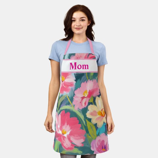 Blume zu Blue Schürze (Getragen)