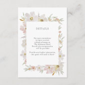 Blume zu Creme und Wasserfarbe Begleitkarte (Vorderseite)