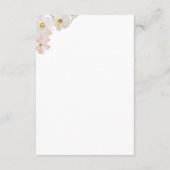 Blume zu Creme und Wasserfarbe Begleitkarte (Rückseite)