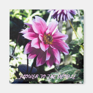 Blume zu den Leuten Magnet