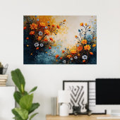 Blume zu Feiern Poster (Heimbüro)