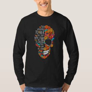Blume Zucker Schädel Soule Tag Muertos Tag Tote H T-Shirt